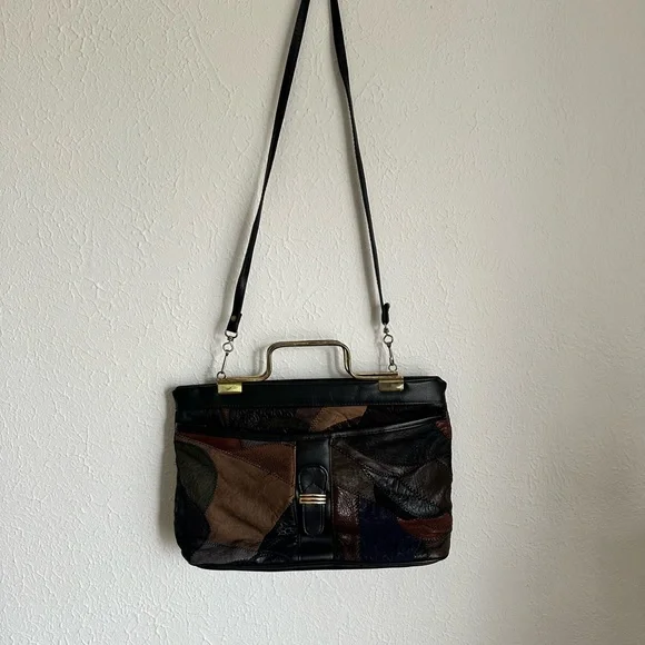 Patchwork Leather Handbag - Picture 7 of 12